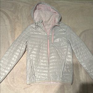 Vineyard Vines Grey/White Puffer Coat